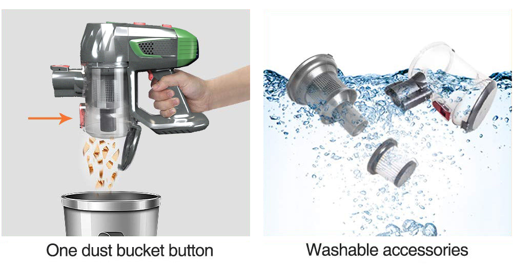 Cordless Vacuum Cleaner, Foldable Tube.