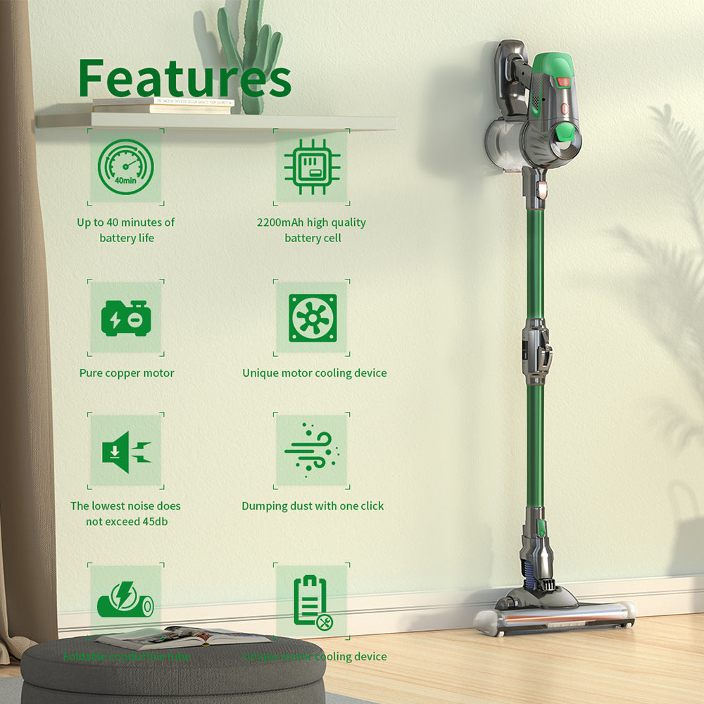 Cordless Vacuum Cleaner, Foldable Tube.
