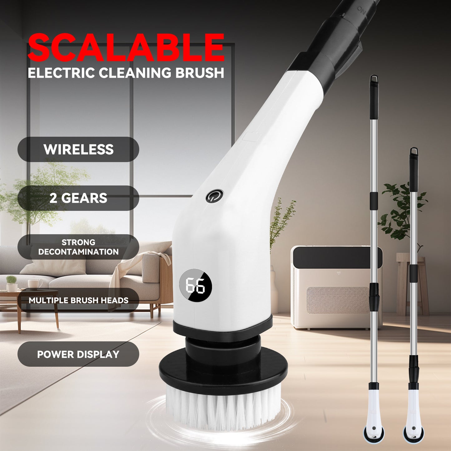 Electric Cleaning Brush, 7 in 1.